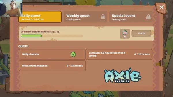 game axie infinity - Axie Infinity Quests